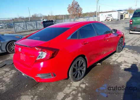 2019 Honda Civic Sport z USA, uszkodzony, nr VIN 2HGFC2F85KH544679